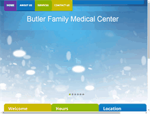 Tablet Screenshot of butlerfamilymedical.com